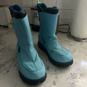 Lands' End Kids' Blue and Black Snow Boots